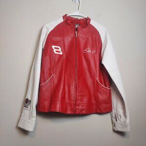 Women's Dale Earnhardt JR Nascar Chase Authentic Wison Leather Jacket.
